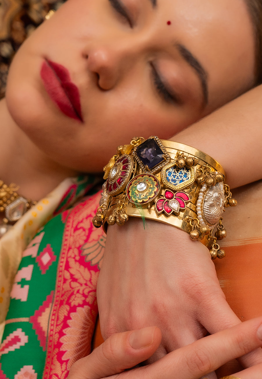 Gulestan jadau Cuffs adjustable